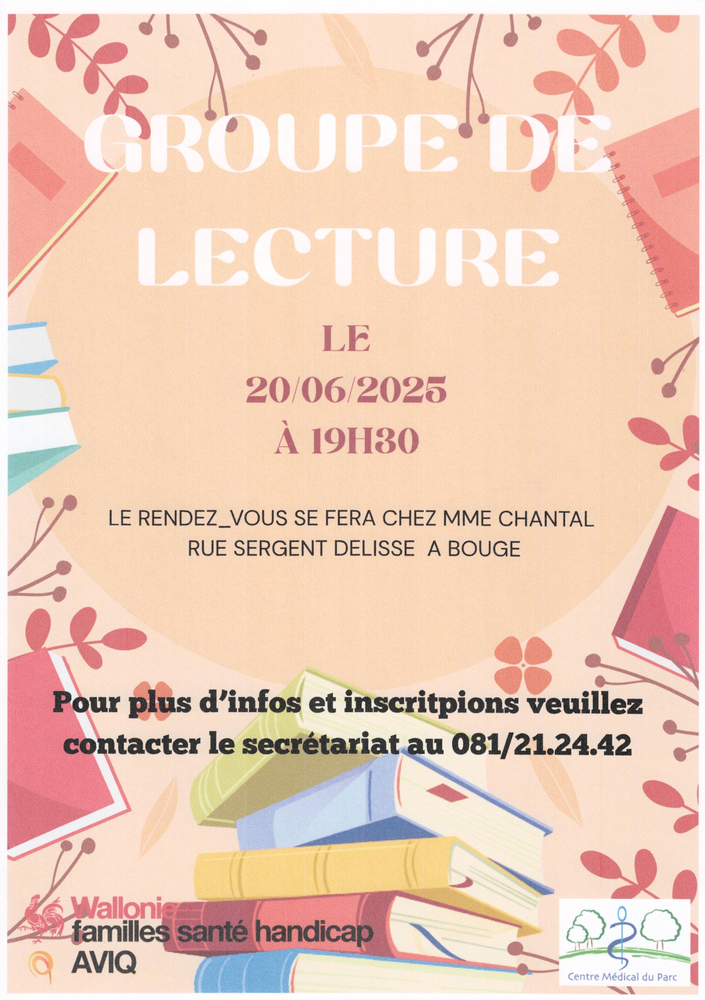 affiche groupe lecture 20.06